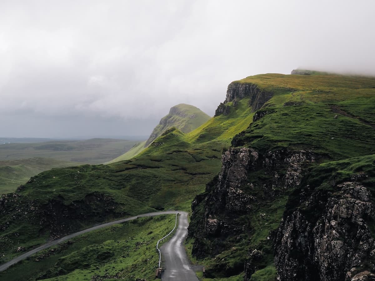Mountain road through Hajar Mountains near Hatta